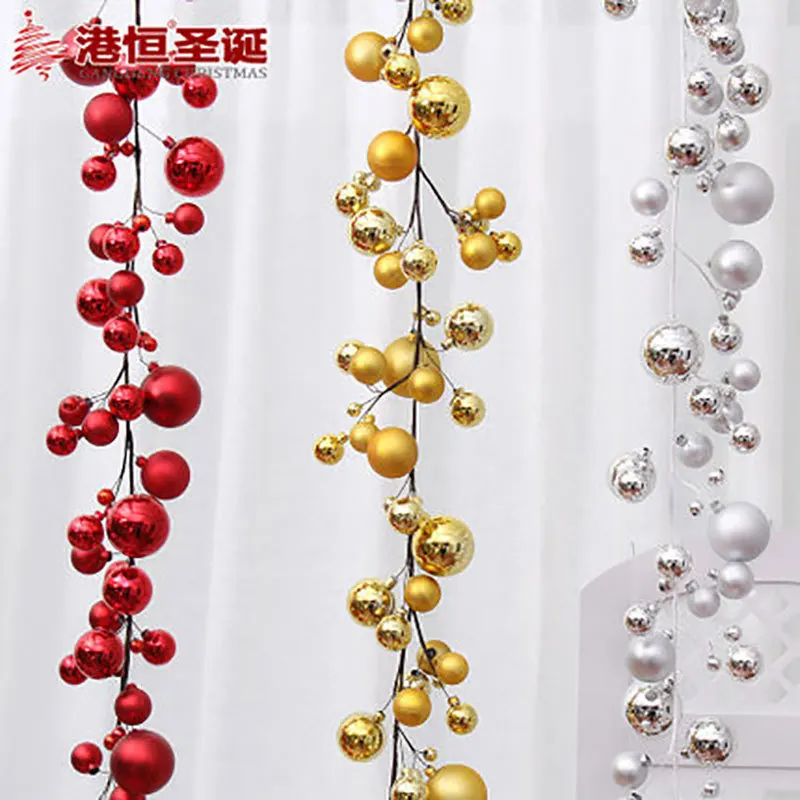 Upscale Fujieda balls string hanging Christmas balls beads string