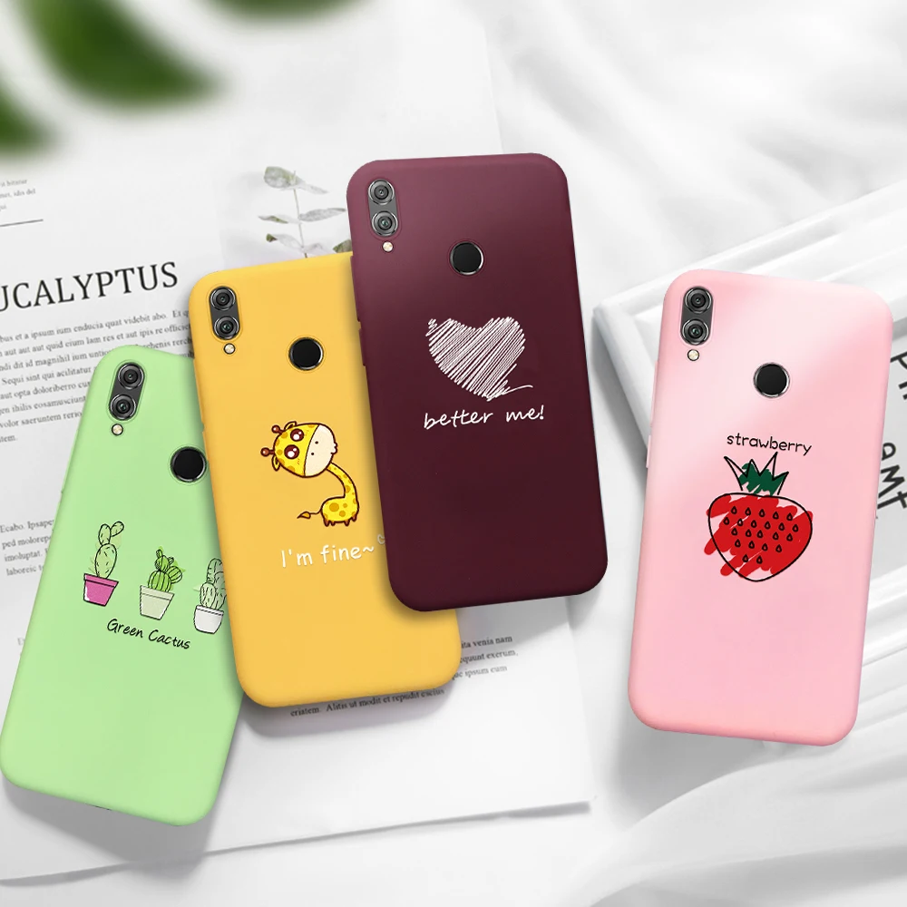 

Fruits Letter Quote Soft Silicone Phone Case For Huawei P20 P30 Pro Candy Color TPU Back Cover For Honor 10 Lite 8X Fundas Shell