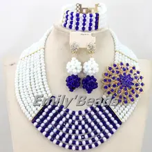 Последние Нигерии африканская Бусины Свадебный комплект ювелирных изделий золото Для женщин моды, свадебные украшения, комплект aej830