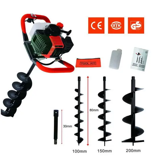 

Professional digging hole Earth auger 52cc Earth Drill for Sale Good Machine Post Digger