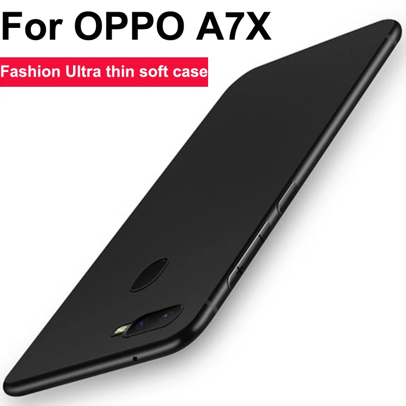 

Matte Silicone Soft TPU Cover Case For Oppo A7X Protective Phone Case For Oppo A7 X Back Cover OPPOA7X shell funda For Oppo A7X