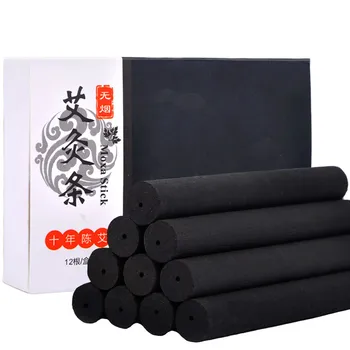 

48pcs/lot 14mm*120mm 10 years smokeless pure wormwood moxibustion massage moxa rod moxa bar free shipping