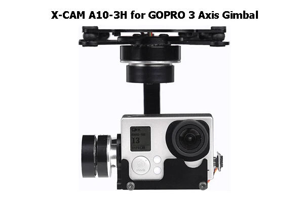 X - CAM A10-3H 3-Axis Brushless Gimbal Automatic Stabilization Gimbal for Gopro for FPV Quadcopter Multicopter