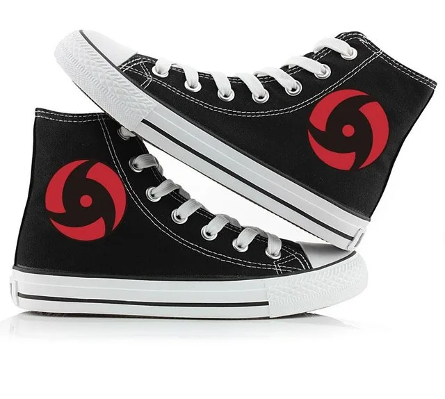 Unisex Anime Naruto Canvas Shoes Cool Printed High top Breathable boots for Halloween party Japan anime canvas boots 010905