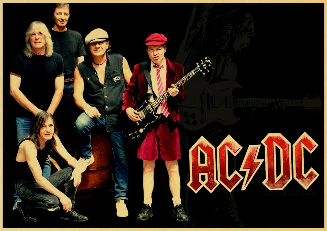 Австралийский рок-группа AC/DC ретро постер ВИНТАЖНЫЙ ПЛАКАТ настенный Декор для дома Бар Кафе высокое качество печать рисунок