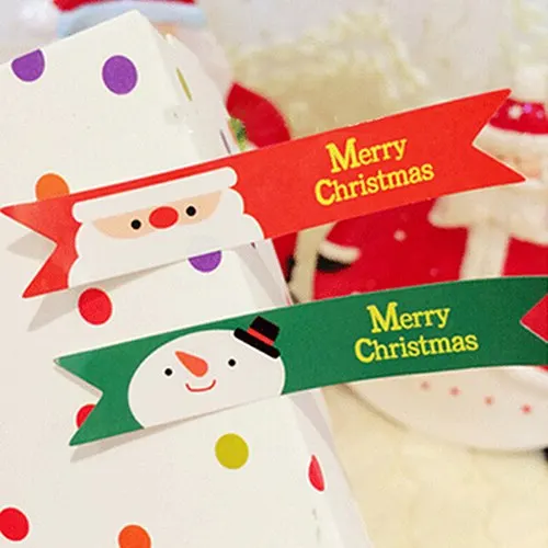 

72pcs Diameter For Diy Hand Made Gift Cake Candy Paper Tags Merry Chirstmas Self Adhesive Stickers Kraft Label Sticker