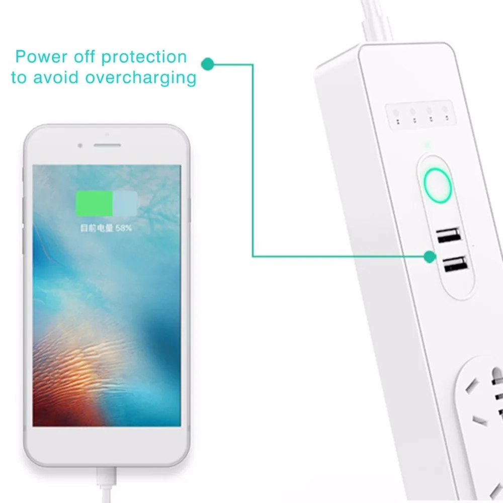 Wifi интеллектуальное приложение дистанционное управление розетка AU Plug Alexa Голосовое управление переключатель времени умный отдельный разъем управления