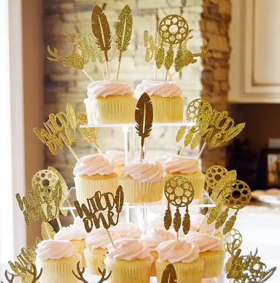 dream catcher baby shower centerpieces