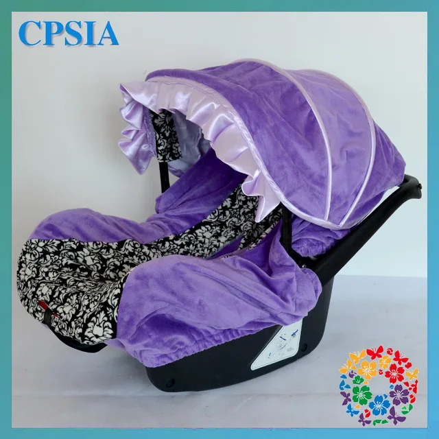 Dhl Free Purple Baby Infant Car Seat Covers Slip Dhl Free Purple Baby Infant Car Seat Covers Slip Set 2sets Lot