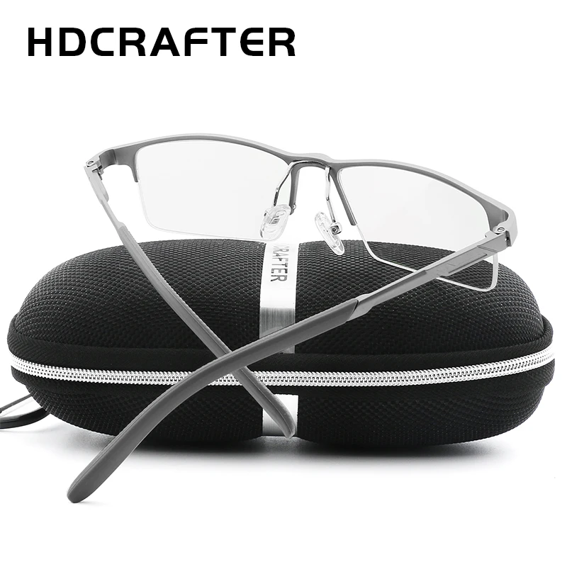 HDCRAFTER оправа для очков мужские прозрачные очки по рецепту из алюминиево