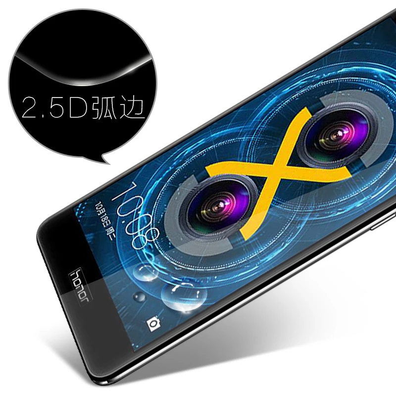 Makavo для Huawei Honor 6X закаленное Стекло 9 H 2.5D взрывозащищенные Экран протектор Плёнки