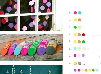 

New 4 meter heart dots paper Flag Party bell garland Decoration Banner Bunting for birthday wedding event