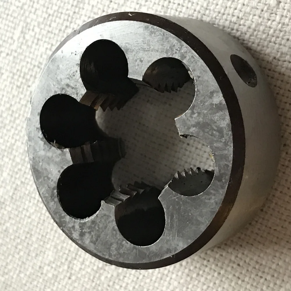 

Free shipping 1PC Non-standard Metric Die M21*1.0/1.5mm round Die for iron aluminum copper workpiece threading DIYER Maker
