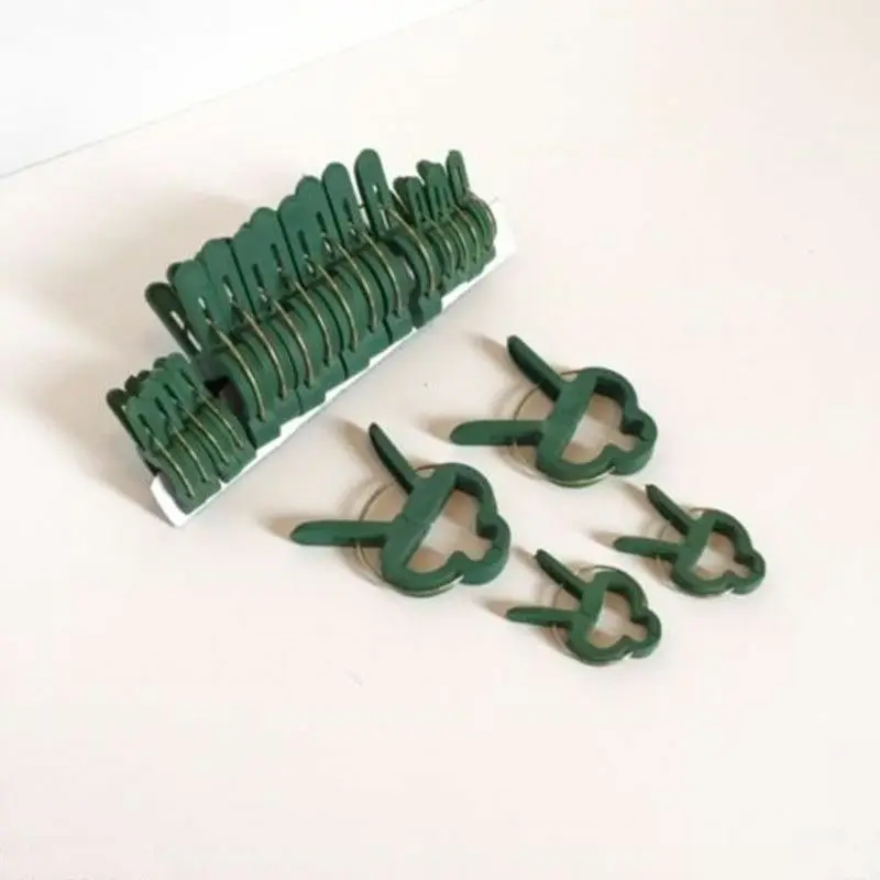 

40pcs Garden Plant Vines Tied Buckle Plant Clips Vegetable Grafting Clips Support Vine Clips Garden Plants Supplies