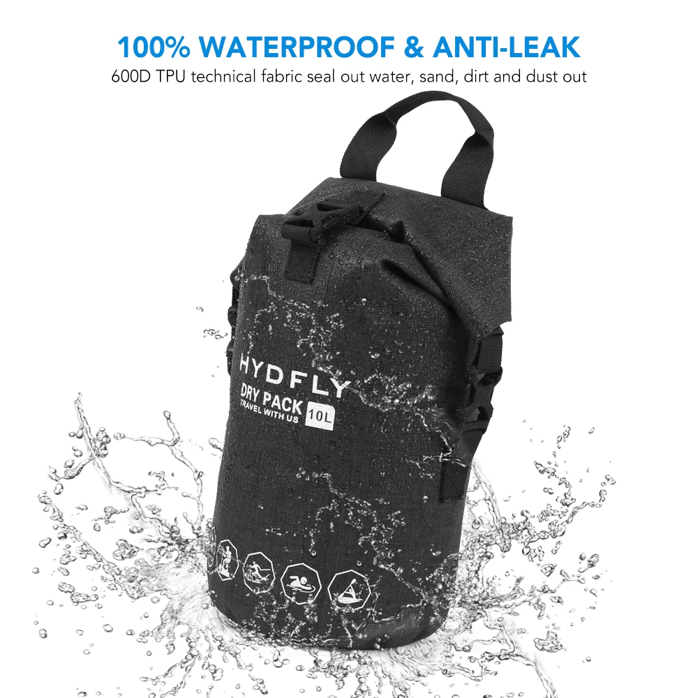 

10L / 15L / 20LOutdoor Waterproof Dry Bag River Trekking Floating Roll-top Backpack Drifting Swimming Water Sports Dry Bag