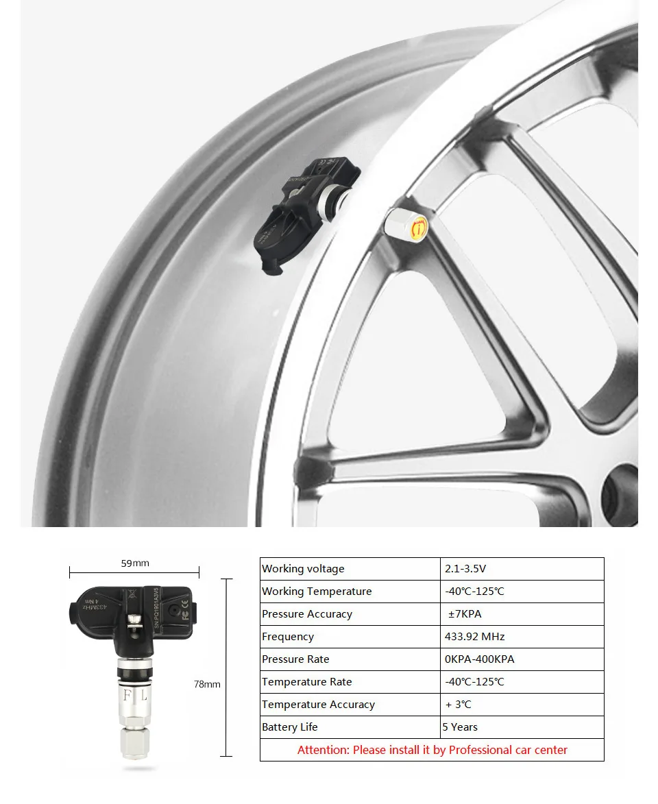 13 T3 Car TPMS