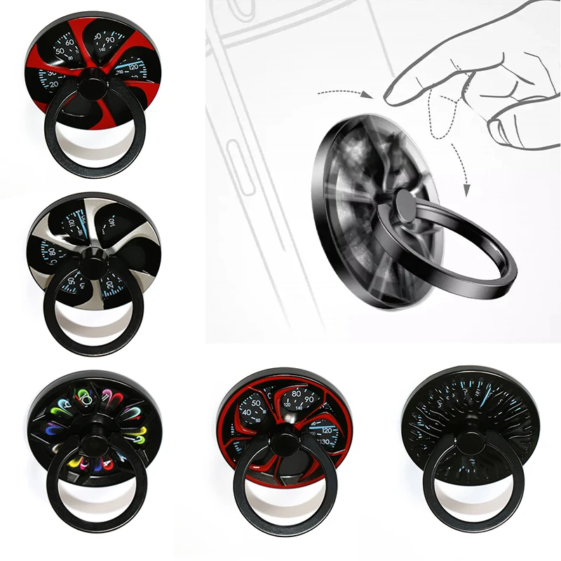 

Smartphone Finger Ring Holder Gyro Hand Spinner Stand 360 Degree Rotary Rotation Metal Telephone Table Bracket For iPhone Xiaomi