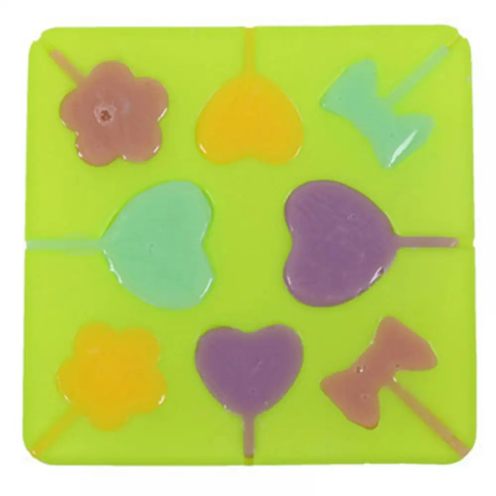 

DIY Lollipop Mold Silicone Cake Decorating Tool For Fondant Cream Chocolate Mousse Mold Sticks Groove Bakeware Kitchen Accessory