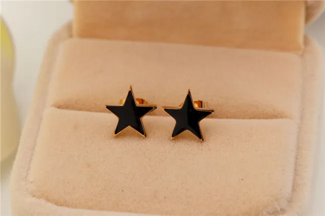 Martick-Gold-Plated-Star-Shape-All-match-Fashion-Stud-Earrings-For-Women-Lovely-Jewelry-Rose-Gold (1)