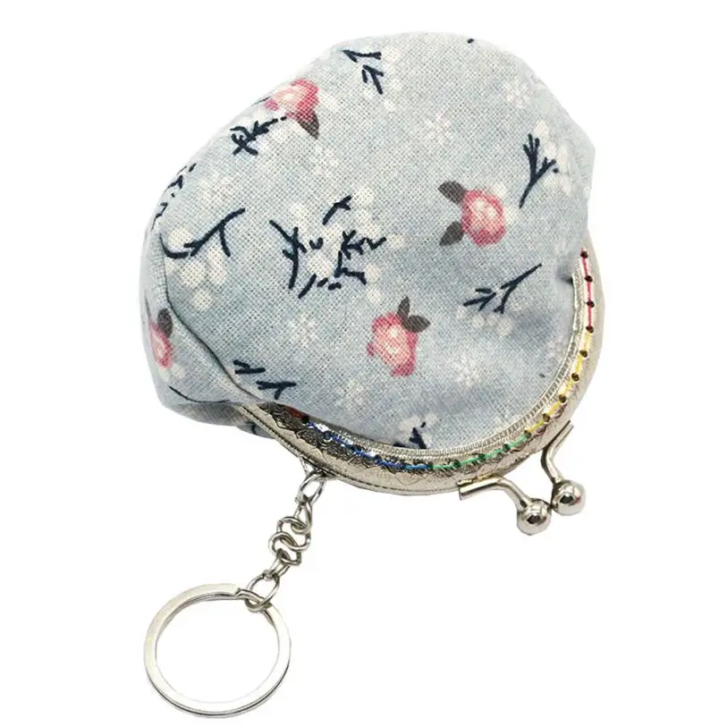 Femme Portefeuile кошелек женский винтажный цветочный кошелек держатель для карт портмоне клатч сумочка женская Повседневная Carteira - Цвет: Небесно-голубой