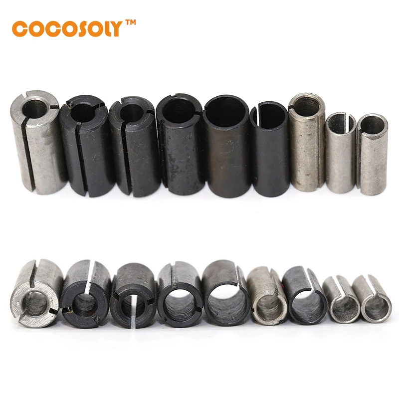 

Cocosoly 9 pcs/lot High Precision Adapter collet shank CNC router tool Adapters holder