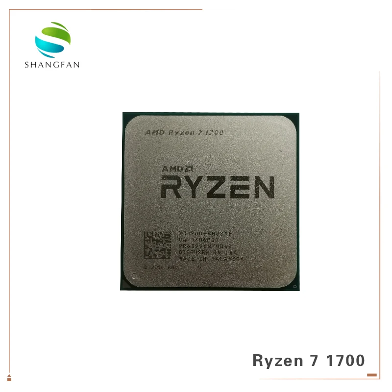 Процессор AMD Ryzen 7 1700 R7 1700 3,0 ГГц Восьмиядерный процессор шестнадцп 65 Вт YD1700BBM88AE Socket AM4