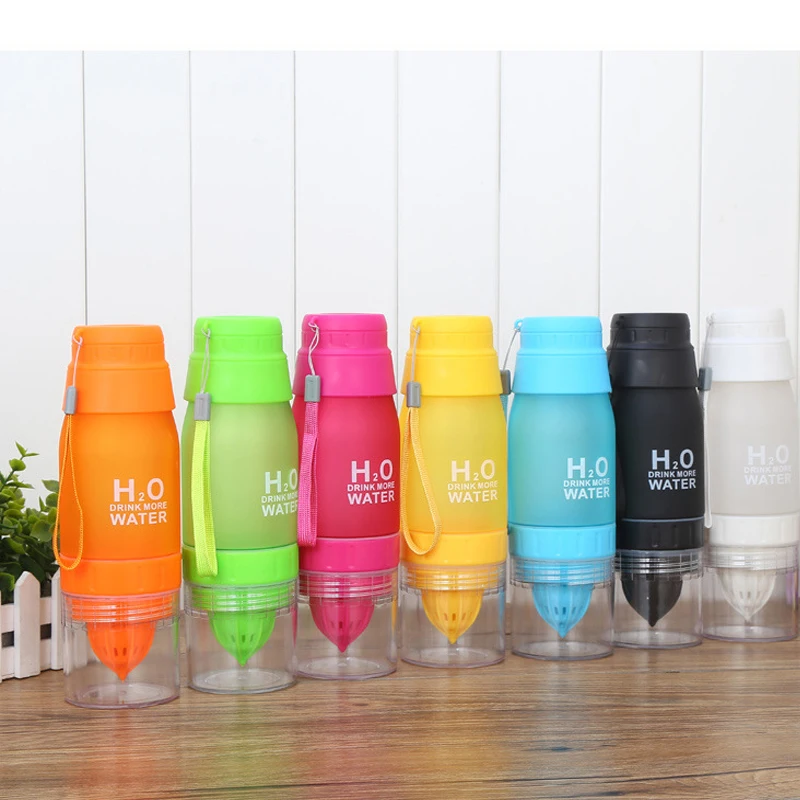 New Xmas Gift 650ml Water Bottle plastic Fruit infusion bottle Infuser Drink Outdoor Sports Juice lemon Portable Kettle (25)