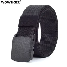 WOWTIGER 100cm-160cm długi duży rozmiar płótno luksusowe mężczyźni pas wojskowy trening na świeżym powietrzu walki taktyczne męskie dżinsy pasy dla mężczyzn