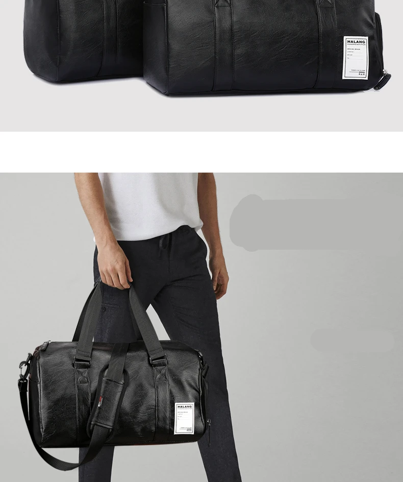 Модные деловые мужские дорожная сумка, чемодан водостойкие черный вещевой мешок открытый большой емкости высокое качество из