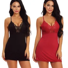 YOUYEDIAN Повседневное Для женщин женское сексуальное женское белье Ночная рубашка; одежда для сна кружевное платье Кукольное мини-платье пикантная обувь модные transparen# w35