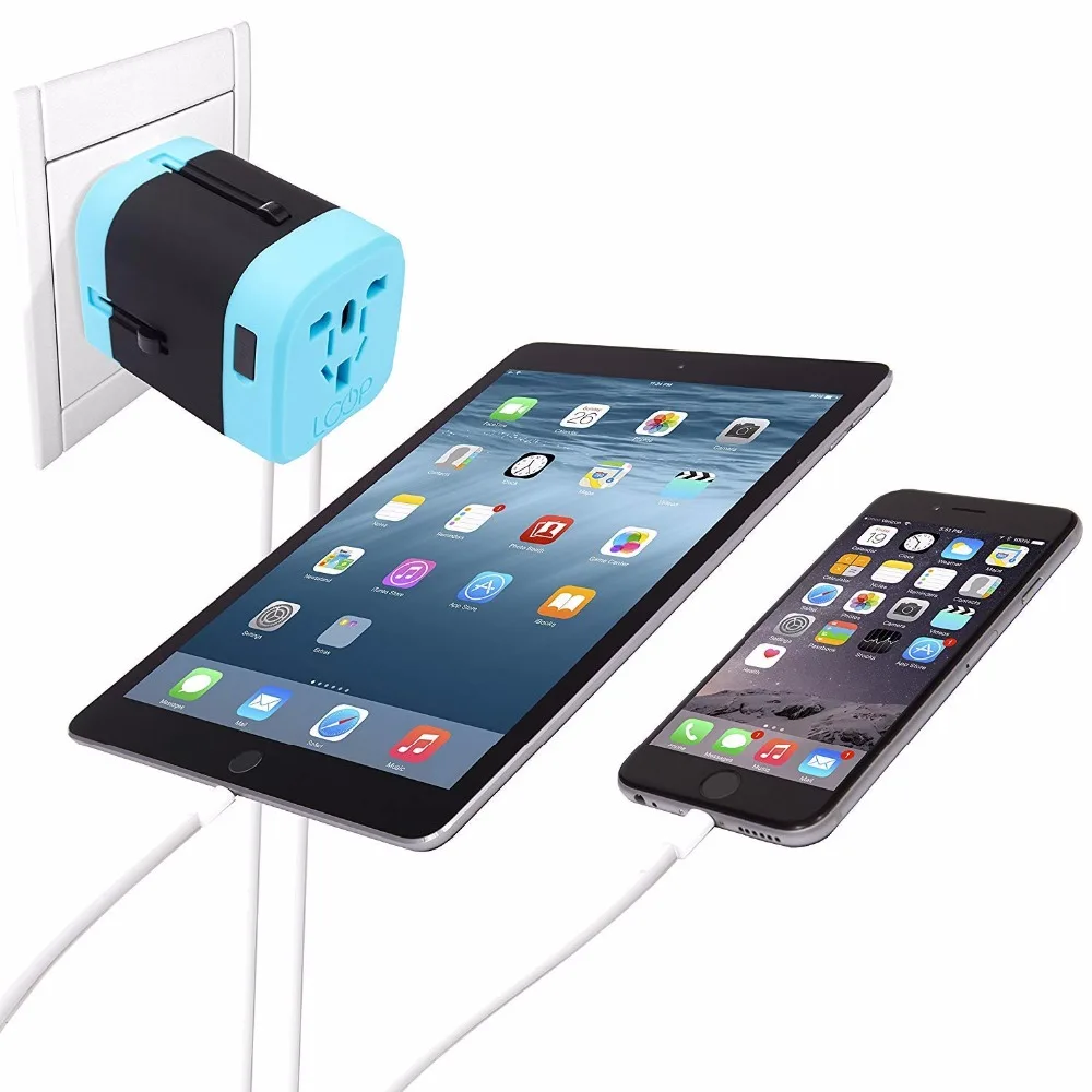 LYBALL двойной USB зарядный порт настенное зарядное устройство для Apple iPhone по всему