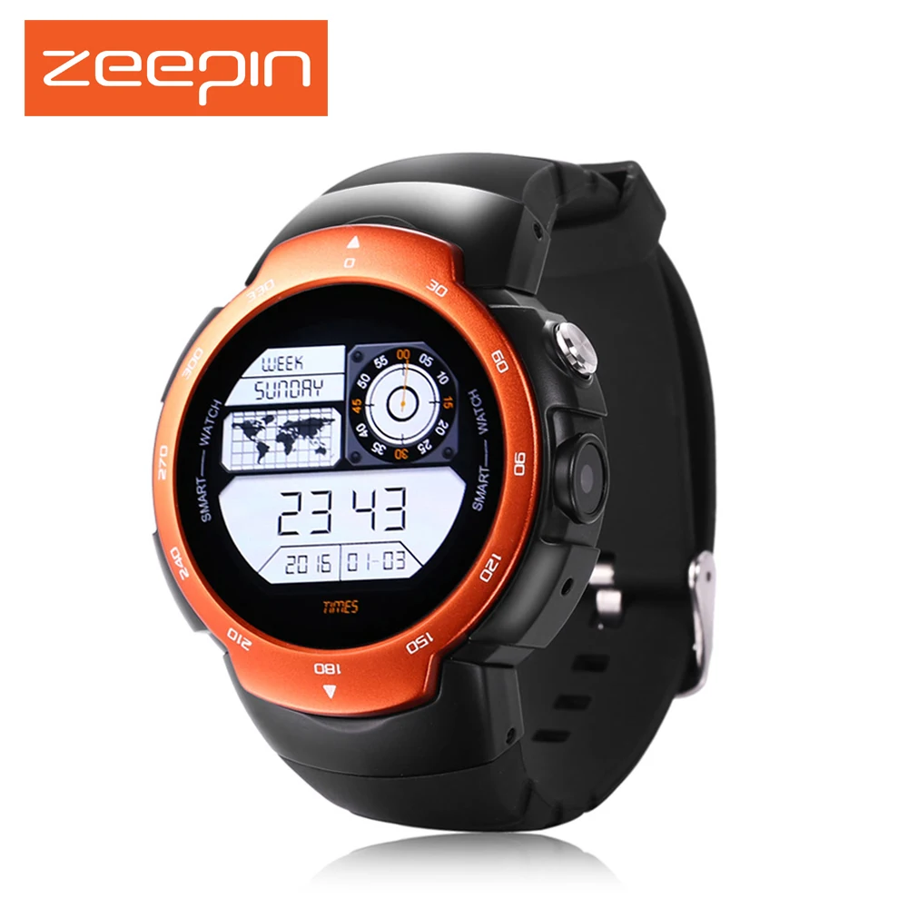 

Zeepin Blitz Smartwatch Android 5.1 3G GPS MTK6580 Waterproof Quad Core Single camera Watch Phone Heart Rate Monitor For Android