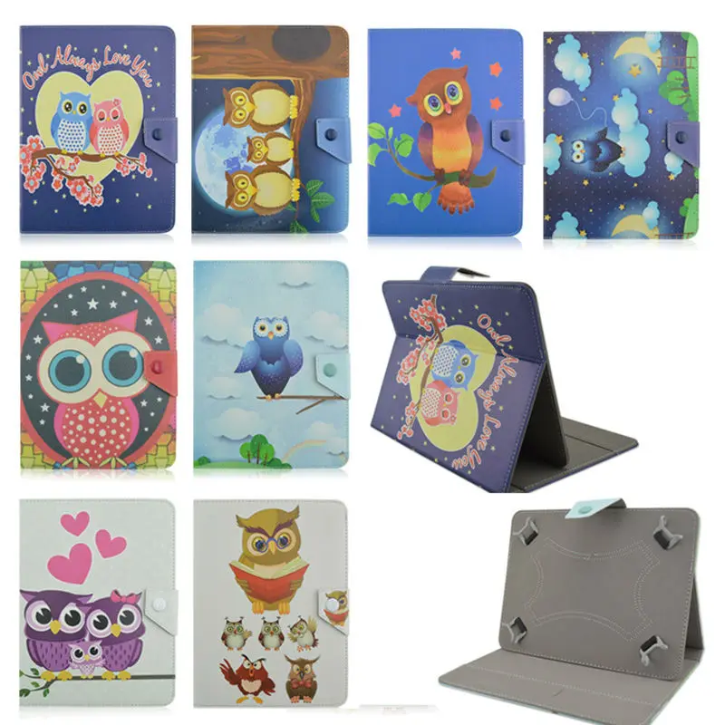 

[Owl] Printed 7.0 inch Leather Case cover For Huawei MediaPad 7 Youth 2 S7-721U 7 inch Universal tablet Bags S4A92D