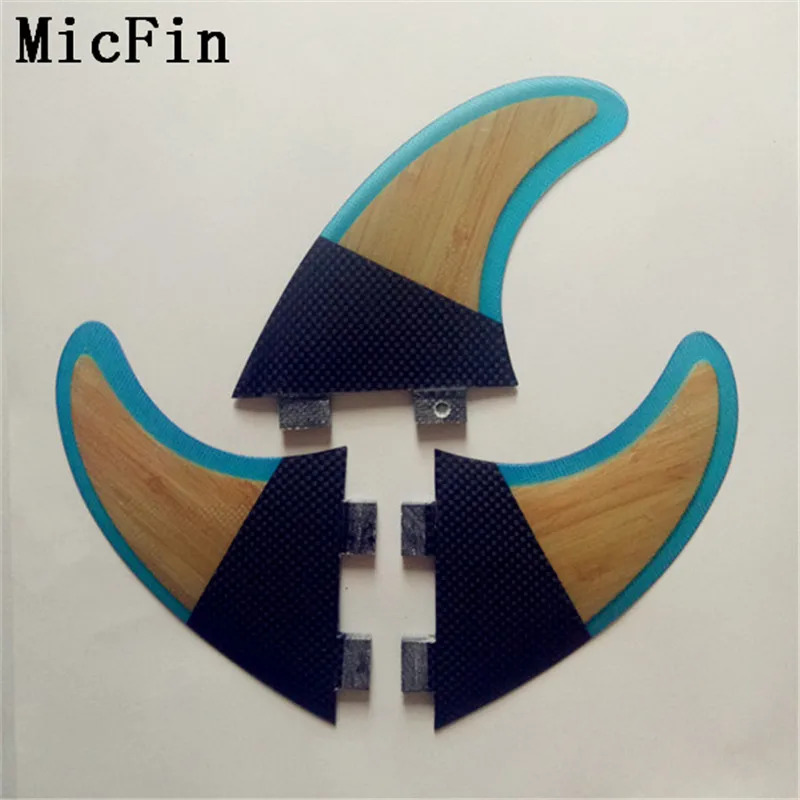 Micfin Кили досок для серфинга из стекловолокна медовая расческа Комплект «плавников» 3 синий FCS G5 TRI NEW SURF FIN SKEG quilhas FCS выпрямитель для серфинга - Цвет: G5