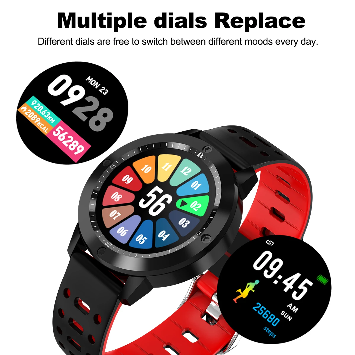 CF58 Smart Watch IP67 Waterproof Tempered Glass Activity Fitness Tracker Heart Rate Monitor Sports Men Women Smartwatch CF58 Smart Watch IP67 Waterproof Tempered Glass Activity Fitness Tracker Heart Rate Monitor Sports Men Women Smartwatch
