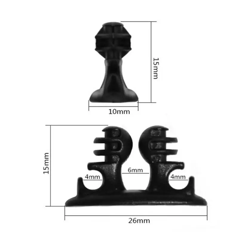 8 шт. автомобильный провод, usb-кабель держатель зажим для галстука фиксатор Органайзер черная линия зажим