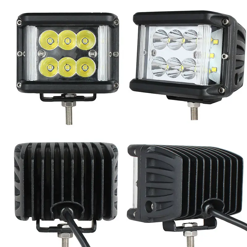 New LED Light Bar  4inch 60W Full Reflector Side Luminate Led Work Light SPOT FLOOD COMBO Driving Lamp For Jeep Offroad Off-road Truck Car ATV SUV Boat 4WD ATV Auxiliary driving light (6)