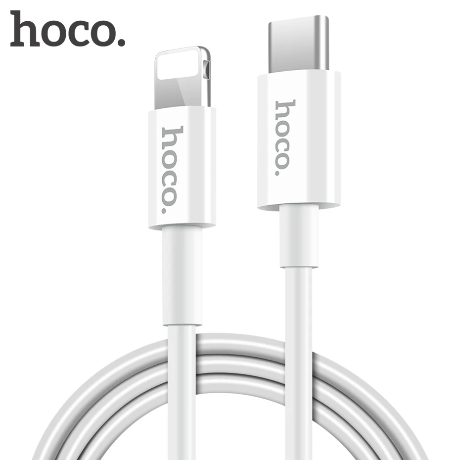 

HOCO USB PD Fast Charge Cable Type-C to Lightning Sync Data Charging Cable 18W USB Type C OTG for Apple iPhone X 8 Plus USB-C