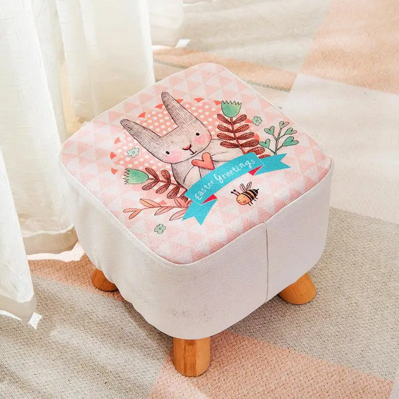 Креативная Мода Мультфильм малая скамья домашний стул дверь изменить обуви скамейка детский стул гостиная журнальный столик маленький табурет - Цвет: style 5