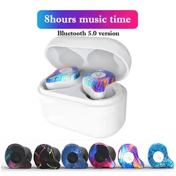 

Bluetooth Headphones Wireless Headphone Earphone Touch Control Headset Noise Canceling Earpiece Real Stereo Sound for Phone