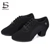 Woman's Latin Ballroom Dance Shoes Soft Sole Cloth Women Tango Practice Dance Shoes Middle Heel Ladies Non-Slip Dance Sneakers ► Photo 2/6