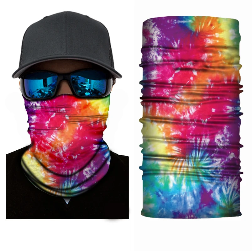 GPFORTYSIX Rainbow bandana camo facemask Motorcycle Face Shield Sun ...