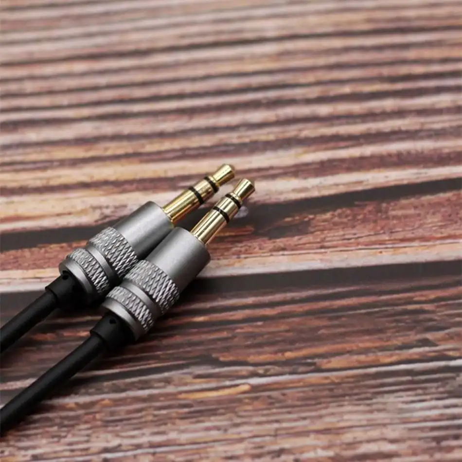 

LEORY 3.5mm Jack Audio Speaker Line Aux Cable HIFI Audio Cable 3.5 Male to Male Cable for iPhone Car Headphone MP3/4
