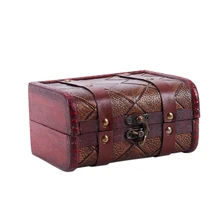 New-Multi Vintage Jewelry Necklace Bracelet Gifts Box Storage Organizer Wooden Cases Size:15*11.5*8cm Types:Types 1