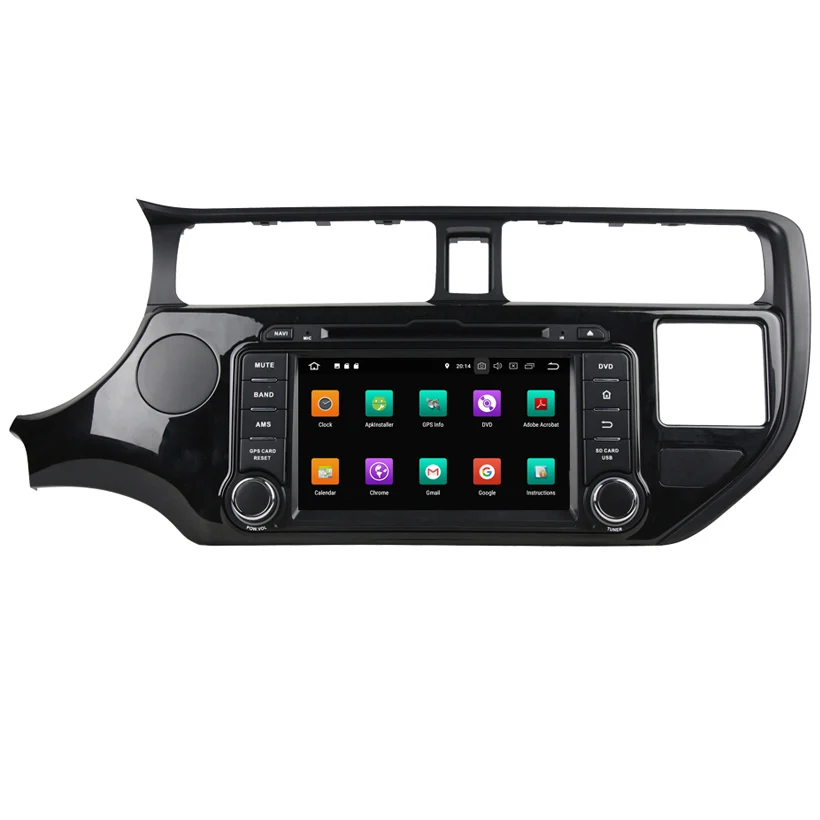 Best KANOR 4G RAM 8 Core Android 8.0 Car Multimedia Player for KIA Rio K3 2011 2012 2din Car Radio GPS Multimedia Autoradio 1