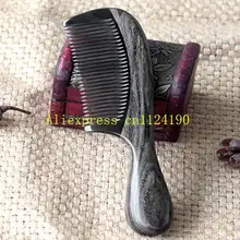 20 шт./лот торговля косметикой парикмахерские инструменты Бык Рог chacate Preto деревянные расчески на ручке головы массажёр кожи головы расчески