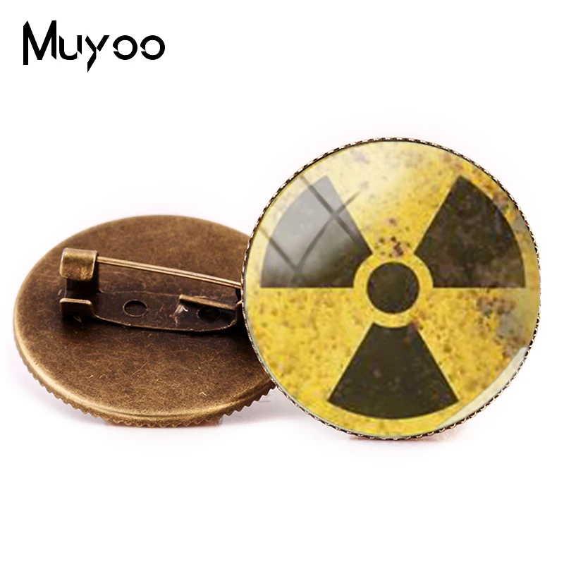 Стиль Fallout Shelter Брошь булавка игра фото Броши бронзовые серебряные круглые булавки ручной работы стеклянный купол ручной работы ювелирные изделия