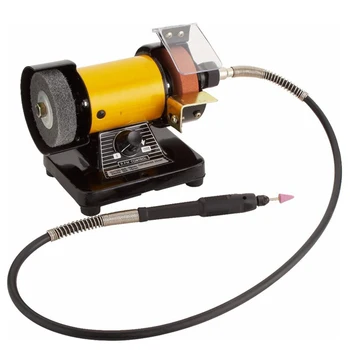 

High Quality Mini Multi Purpose Bench Grinder and Polisher with Flexible Shaft, Tool Rest and Safety Guard