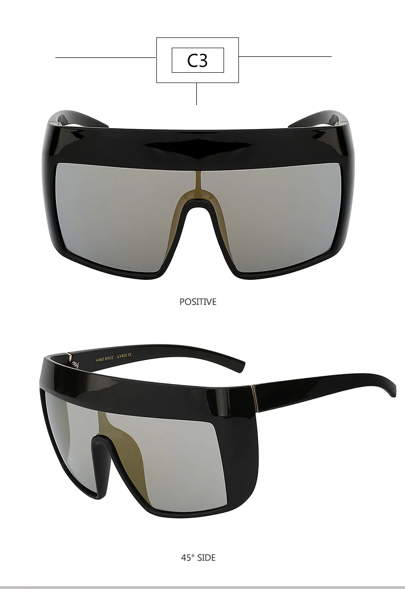 Новейшая винтажная большая рамка для очков большие мужские Солнцезащитные очки женские Летние Стильные брендовые дизайнерские солнцезащитные очки UV400