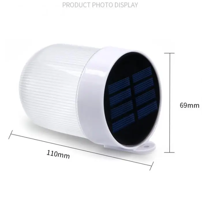 Новые светодио дный 1 шт. Солнечный свет забор 3 светодио дный LED двойной цвет белый теплый белый настенный светильник Сад Открытый